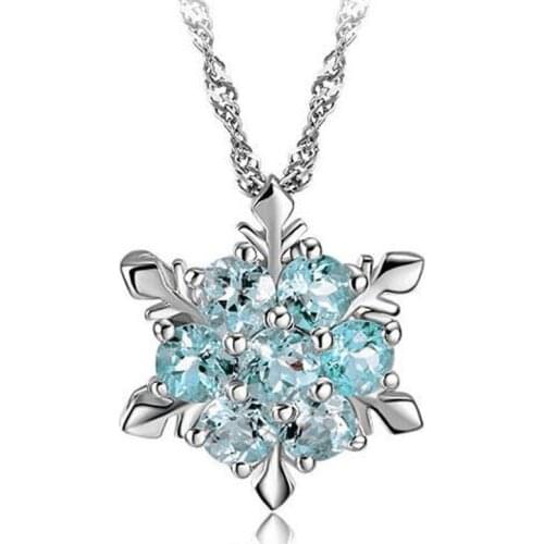 Temperament Natural Necklace Simple and Generous Popular Snowflake Shape Geometric Necklace for Women Precious Jewelry Gift New