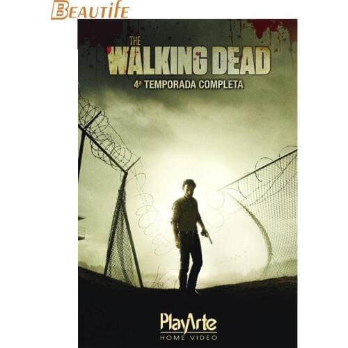 Custom The Walking Dead Poster Home Decoration Fashion Silk Fabric Wall Poster Custom Poster Print More Size