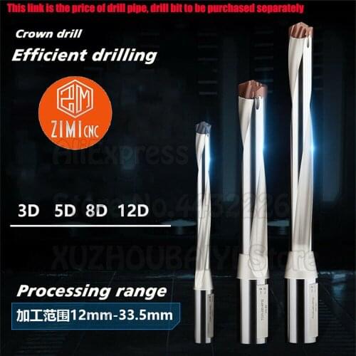 Crown bit deep hole drill bit 12-32mm 3D 5D 8D Violent drill Turning Tools Metal drill bit internal cold drill saber tooth drill