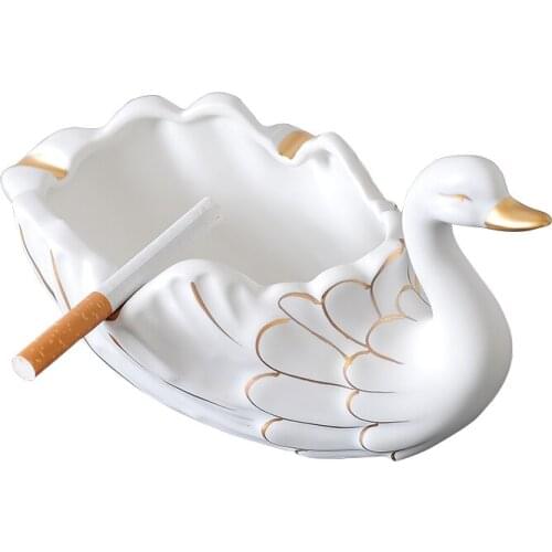 Nordic Ins Style Desktop Small Ornaments Living Room Househo Swan Ashtray Personality Trend Creative Crafts Fashion Simple
