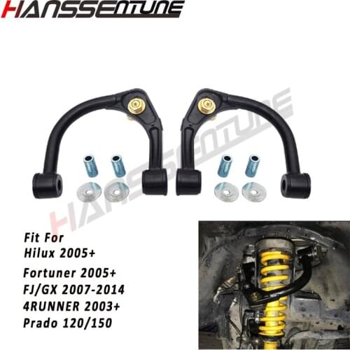 Hanssentune 4x4 Pickup Car Front Adjustable Upper Control Arms Lift Up 2" For Hilux/Fortuner 2005+,FJ Cruiser, 4Runner ,Prado