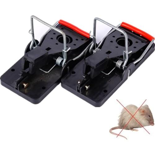 1PCS Plastic Reusable Rat Catching Mice Mouse Traps Mousetrap Bait Snap Spring Rodent Catcher Pest Control Traps Garden Supplies