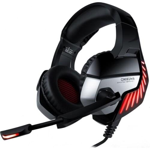 ONIKUMA K5PRO USB+3.5mm Wired RGB Gaming Headset Stereo Bass Headphone For Mobile Computer With Microphone Headphones