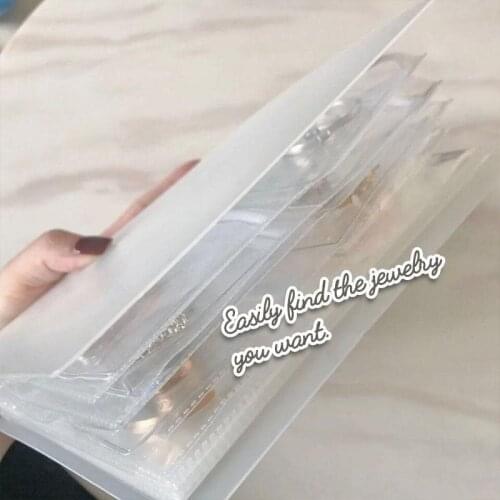 Transparent Jewelry Storage Book Anti Oxidation Jewelry Organizer Bag Multifunction jlrr