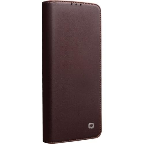 Qialino Business Style Card Slots Phone Cover For Huawei Ascend P40 Luxury Genuine Leather Wallet Flip Case For Huawei P40 Pro