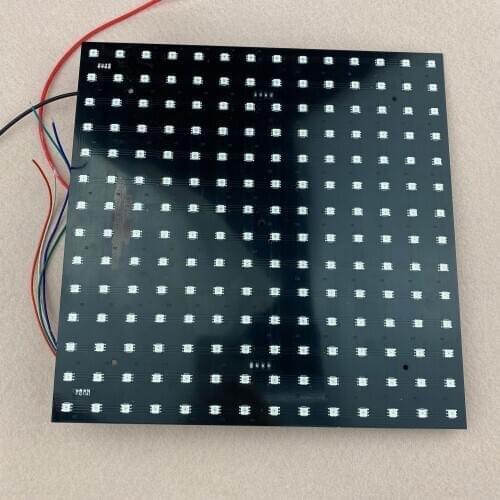 SK9822A(30MHZ) P20mm addressable full color RGB indoor LED Display unit panel,14*14pixels,280mm*280mm;Aluminum plate