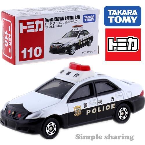 TAKARA TOMY TOMICA No.110 Toyota CROWN PATROL CAR 1:69 Diecast Police Hot Pop Kids Toys Model Kit Funny Baby Doll