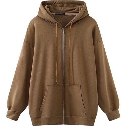 Spring Autumn Women Hoodies Thick Warm Fashion Fleece Oversized hoodie Female Sweatshirts Casual Boyfriend Streetwear Plus Size