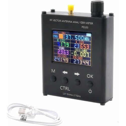 PS100 Same AS N1201SA UV RF Vector Impedance Antenna Analyzer SWR standing-wave meter Impedance Analyzer tester 137M~2.7GHz