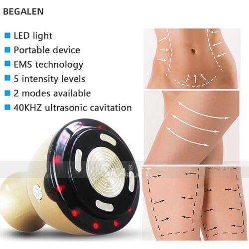 Ultrasound Cavitation Device Body Slimming Massager Anti Cellulite Lose Weight EMS Infrared Therapy Skin Care Tool