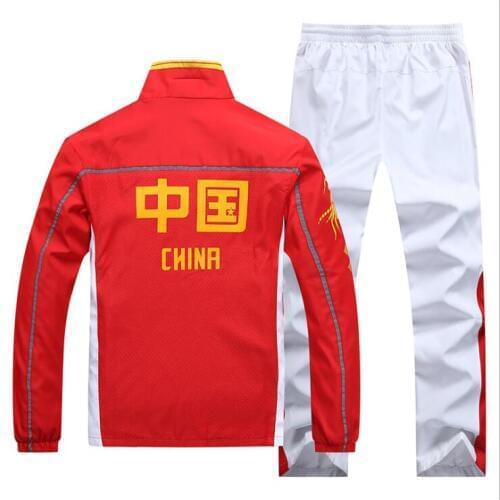 Spring Autumn Chinese National Team Sport Suit Long Sleeve School uniform for Students China Series Clothing Polyester Sportsuit