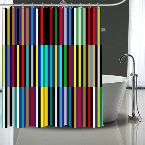 Waterproof Shower Curtain Can Be Customized Color Bathroom Shower Bath Supplies Polyester Shower Curtain With Hooks