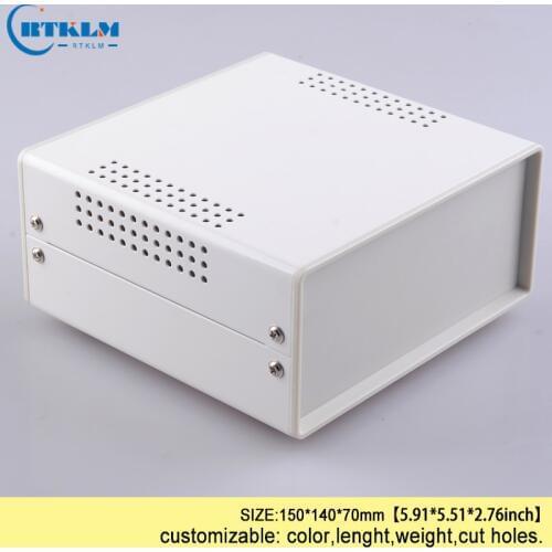 Iron housing for electronics diy instrument case project case iron electric junction box DIY amplifier metal box 150*140*70mm