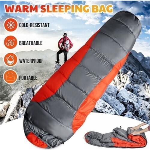 1Pc Winter Travel Waterproof Thermal Sleeping Bag Outdoor Camping Portable Sleeping Sack