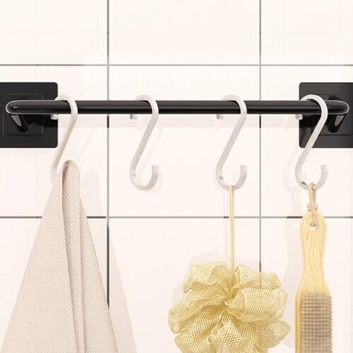 1 PCS Space Aluminuml Practical Hooks S Shape Kitchen Railing S Hanger Hook Clasp Holder Hooks For Hanging Clothes Handbag Hook