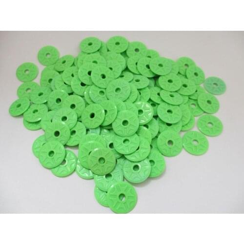 10Pcs 22mm Guide Rollers Green Plastic Guide Wheels Spare Parts for Unrestricted Track Car Mini 4WD Car Model