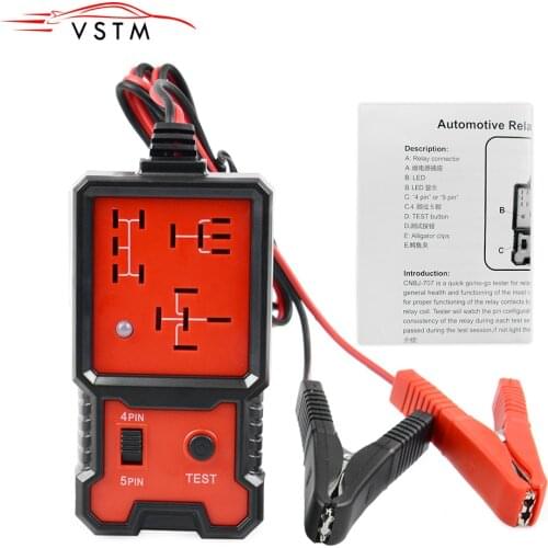 12V Car Relay Tester Automotive Electronic Relay Tester LED Indicator Light Battery Checker Aoltage Tester Universal
