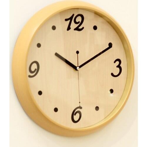 14inch Creative ABS Clock Personalized Fashion Digital Mute Modern Minimalist Living Room Children Round Large Quartz Clock