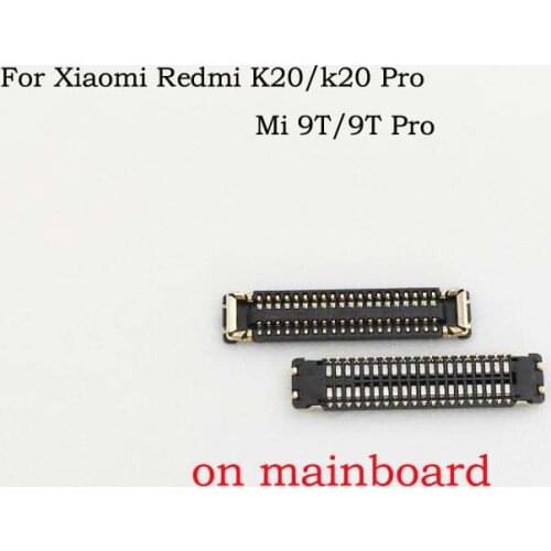 2pcs/lot LCD display screen FPC connector For Xiaomi Redmi K20 K20 Pro Mi 9T 9T Pro logic on Display on Board 40 pin