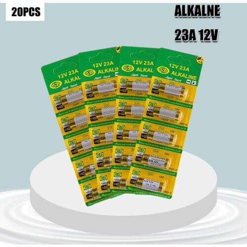 20Pcs/lot 12V 23A Ultra Alkaline Battery High Voltage Battery A23 V23GA MN21 For Calculators /Keyfob Remotes /Alarms