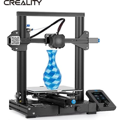 Creality Ender-3 V2 3d printer with glassbed, silent printing , color screen belt tensioner , 220*220*250mm