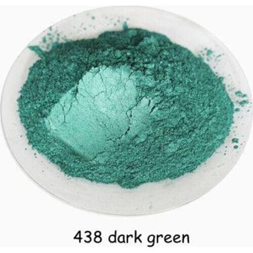 438dark green color Cosmetic pearl Mica Pearl Pigment Dust Powder for DIY Nail Art Polish and Makeup Eye Shadow,nail sequins500g
