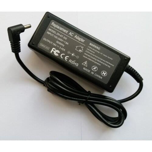 19V 3.42A 65W AC Laptop Adapter Power Supply Charger For Asus X453m X453MA X553M X553MA F553M D553MA 15.6