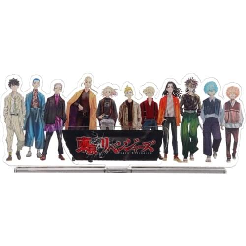 Anime Tokyo Revengers Figure Stand Model Keychain Standing Sign Acrylic Accessories Props Plate Desk Decor Halloween Gift