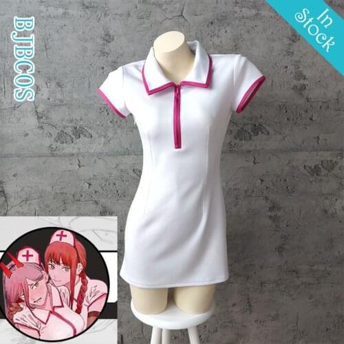 Chainsaw Man Power Nurse Uniform Cosplay Costume Outfits Halloween Carnival Suit