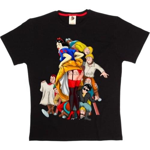 Monkey Business Snow And The 7 Black White Cotton T shirt