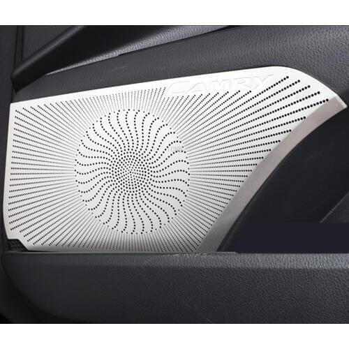 For Toyota Camry 2018 2019 8th Xv70 Loudspeaker Styling Door Horn Cover Accessories 4PCS/set