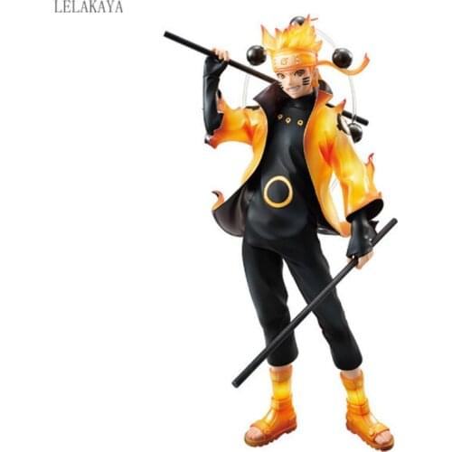 21cm Anime Action Figure Shippuden Uzumaki Six Paths Sage Ver Model PVC Figure Statue New Doll New