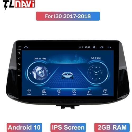 IPS 2.5D Screen 9 Inch for Hyundai i30 2017 2018 Car Intelligent Multimedia Radio stereo Video Player GPS Navigation