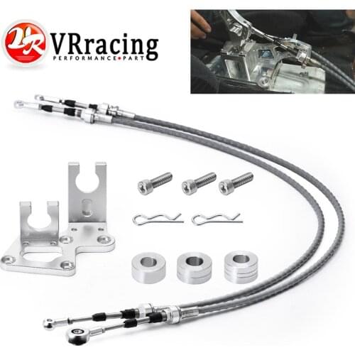 VR Shifter Cables With Trans Bracket Shift Linkage For RSX K20 K20A K24 K Series EG EK DC2 Race Type-S & K-Swap Vehicles SBP04