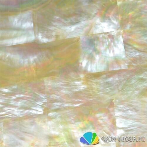 AAA grade yellowlip mother of pearl laminate sheet for musical instrument and wood inlay natural yellow color