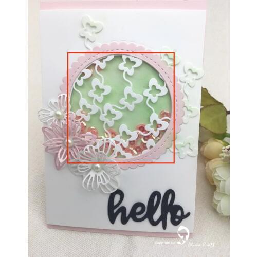 AlinaCraft METAL CUTTING DIES CUT butterfly background cover dies Scrapbook paper craft card emboss knife blade punch stencils