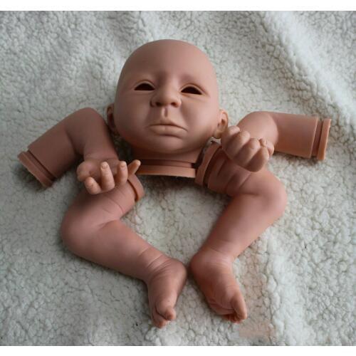 Reborn Doll Kits for 18inches Soft Vinyl Reborn Baby Dolls Accessories for DIY Realistic Toys for DIY Soft Doll Body Parts