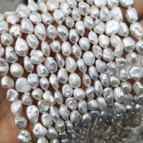 Natural Baroque Pearl Straight Hole Petals Loose Beads For Jewelry Making DIY Bracelet Necklace Handmade Spacer Beads 8-9MM