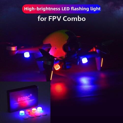 Night Flight LED Flash Lights for DJI FPV COMBO Mavic Mini 2 Air 2 Mavic 2 Pro Zoom FIMI X8 SE 2020 Signal Lamp Navigation Light