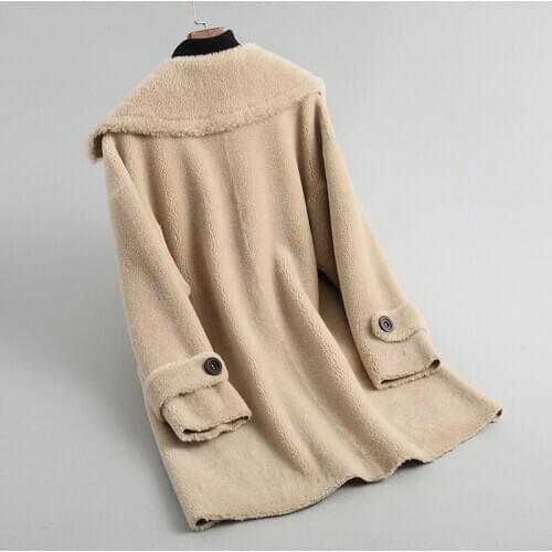 New Fashion 2020 woman winter coats and jackets wool coat Female camel long jackets lady elegant clothing Hot LX2106