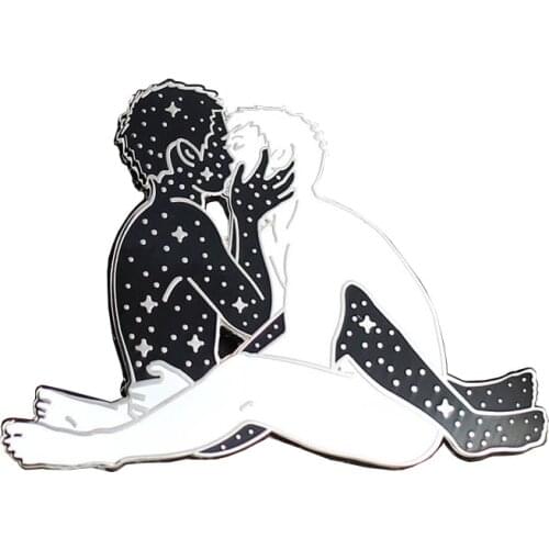 Couple Pins lover Valentines Day Gift Badge forever always brooch Enamel Pin