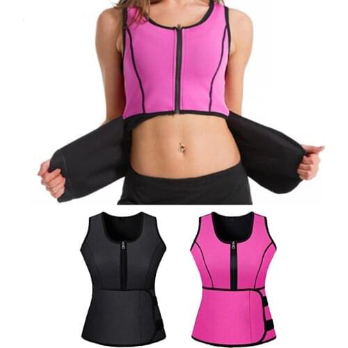 Popfeel Women Fashion Adjustable Waist Trimmer Belt Body Shaper Slimming Vest Tank Top Shaperwear