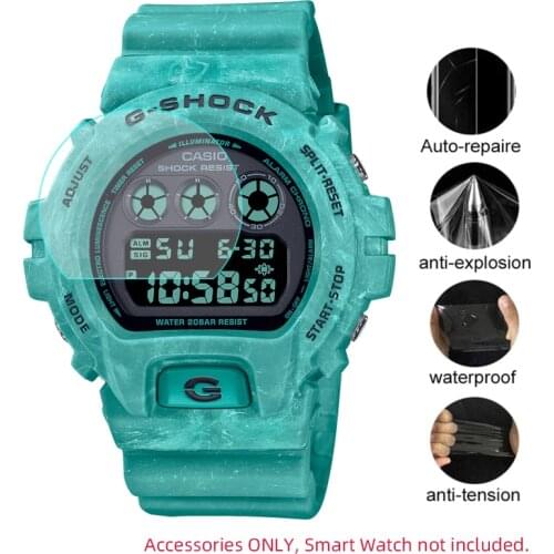 3pcs Clear Protective Film For Casio G-Shock DW-6900/7900 GW-6900/7900 GM-6900 GDX-6900 G-6900/7900 Watch Screen Protector Cover