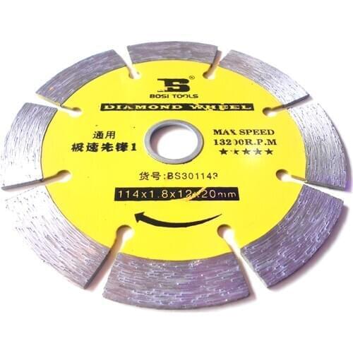SIJIBOSI Segmented Cutting Wheel Blade 114mmx1.8mmx12x20mm