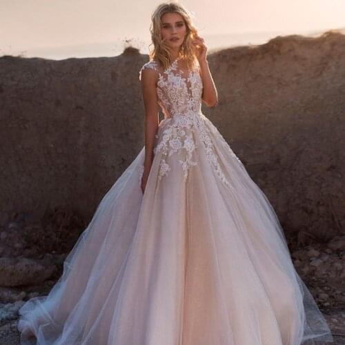 Bohemian Wedding Dress Bridal Ball Gown Boho Abito Da Sposa Vestido De Noiva Floor Length Hot Sale Strand Jurkjes Brautkleider