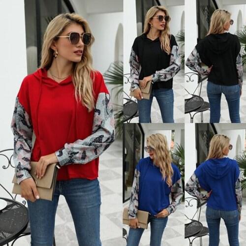 Kili Hooded Womens Sweatshirts Pullover Long Sleeve Hoody Hoodies Stitching Casual Hoodie Harajuku Tops