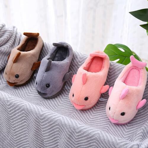 36-45 Shoes Woman Cotton Slippers Womens Winter Warm Indoor Home Anti-slip Plush Thick Extra-large Size Luxury