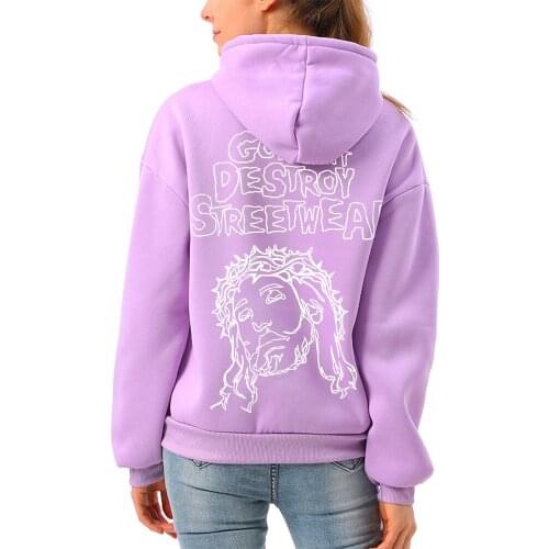 Hoodies for Teen Fashion Gothic Clothes Pullover Sweatshirt with Hooded Winter Velvet Sweetshirts Women Soft Fleece Vintage Coat
