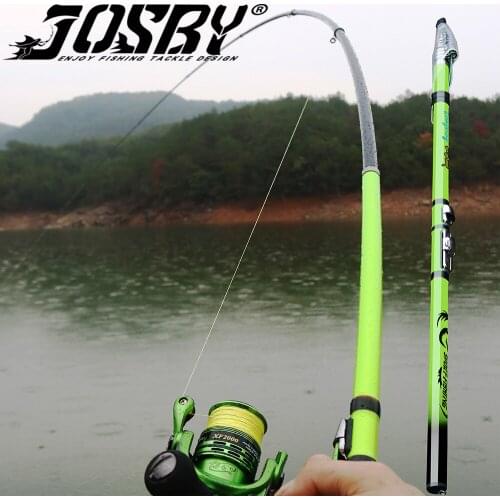 JOSBY 3.6M 4.5M 5.4M 6.3M Feeder Carbon Fiber Fishing Rod Ultralight Reel Seat Portable Telescopic Saltwater/Freshwater Tackle