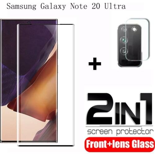 2in 1 Tempered Glass For Samsung Galaxy Note 20 Ultra Screen Protector Lens Protection For Galaxy Note 20Ultra Camera Lens Film